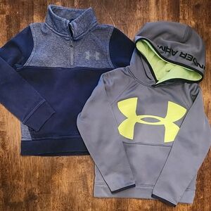 Under Armour Kids' Gray and Navy Hoodie Bundle